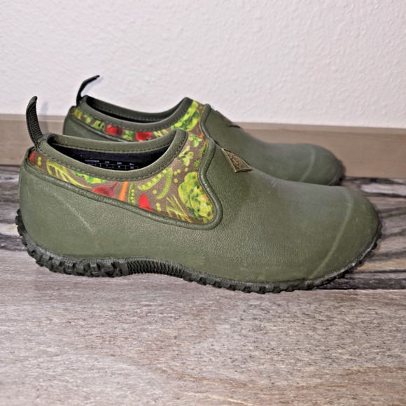 Muck Boot Company Muckster Low Garden Shoes Women’s 7 Green Slip-On Outdoor - Picture 2 of 7